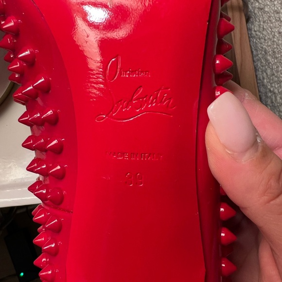 Christian Louboutin Red Spike Heels 85 mm size 39 - Picture 9 of 10